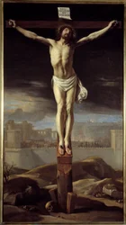 Christus aan het kruis. Schilderij door Philippe De Champaigne (1602-1674)