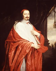 Portret van Mazarin - door Champaigne, Versailles