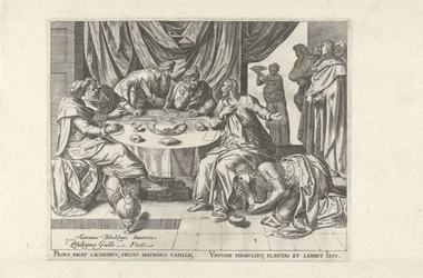 Christus gezalfd door Maria Magdalena
