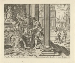 Ester hoort van haar dienstmeisjes dat Mordekai rouwkleren draagt Geschiedenis van Ester