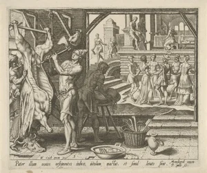 Het vetgemeste kalf wordt geslacht