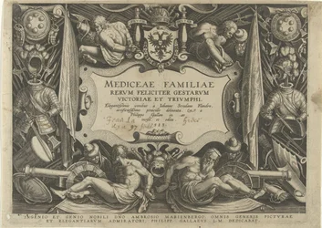 Titelprent van de serie Mediceae Familiae