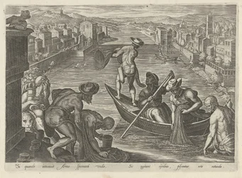 Visvangst met net (Jachttaferelen)