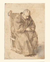 Joost van den Vondel, zittend