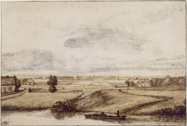 Wijds vlak landschap