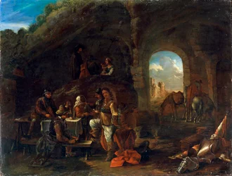 Tafereel in een taverne, c1640-1665