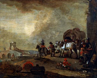 Reizigers onderweg, 17e eeuw
