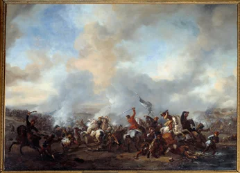 Groot gevecht van ruiters en infanteristen (17e eeuw)