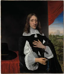 Portret van professor Franciscus Van Schooten, 1656
