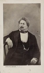 De auteur Alexandre Dumas père 1802-1870, 1870