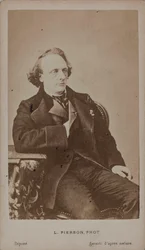 Portret van de pianist en componist Henry Litolff 1818-1891