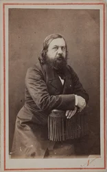 Portret van de dichter Théophile Gautier 1811-1872