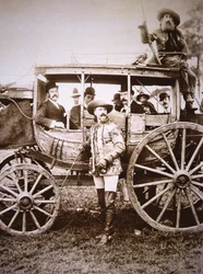 Buffalo Bill Cody (1846-1917) en zijn Deadwood-koets