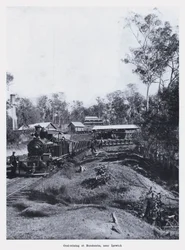 Steenkoolmijnbouw in Bundamba, nabij Ipswich