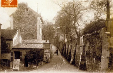 St Vincentstraat, Montmartre, Parijs, ca. 1900