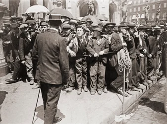 Arbeidersdemonstratie, Parijs, ca. 1900