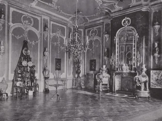 Potsdam, Nieuw Paleis, Japanse Salon (zw/w foto)