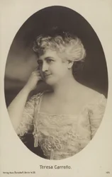 Teresa Carreno, Venezolaanse pianiste, zangeres, componiste en dirigent