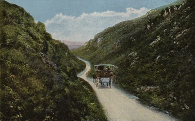 Zuid-Ierland: Pas van Keimaneigh, County Cork (gekleurde foto)