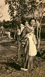 Japanse moeder en baby