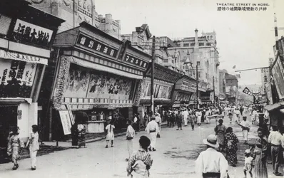 Theaterstraat in Kobe, Japan