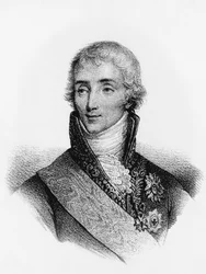 Portret van Joseph Fouché (1759-1820), Franse staatsman en minister van Politie onder Napoleon I (gravure)