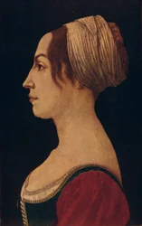 Vrouw in Groen en Karmozijn, 15e eeuw 1906