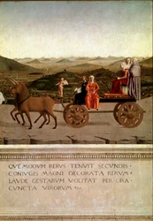 Diptiek van de triomf van Federico da Montefeltro en Battista Sforza, detail