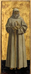Polyptiek van Barmhartigheid: de Maagd van Barmhartigheid, omringd door heiligen (detail)