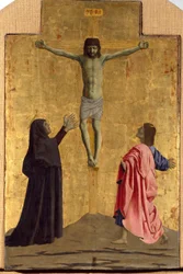 Polyptiek van Barmhartigheid: de Maagd van Barmhartigheid, omringd door heiligen (detail)