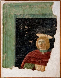 Sint Julianus, fresco door Piero della Francesca
