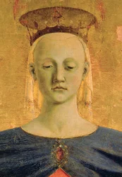 Heilige Maria " della Misericordia ", middenstuk van het poliptiek geschilderd voor de " Confratelli della Misericordia ".
