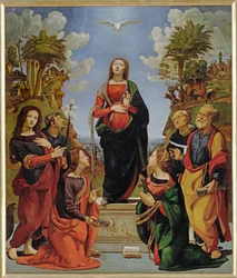 Incarnazione - Maria Tenhemelopneming (schilderij op hout)