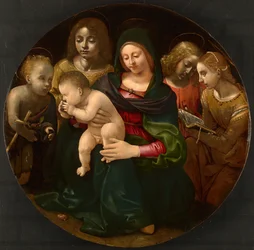 Maagd en Kind met de Jonge Sint Jan de Doper, Sint Cecilia en Engelen