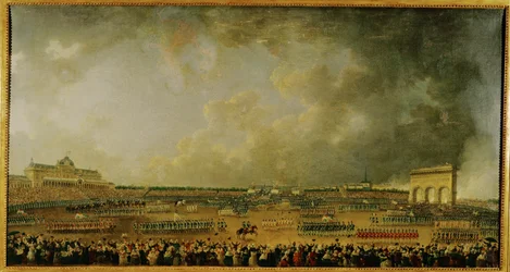 Viering van de Federatie op de Champs de Mars ...