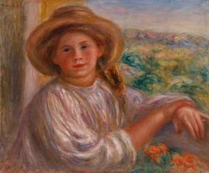 Meisje op een balkon, Cagnes