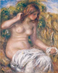 Vrouw bij de bron