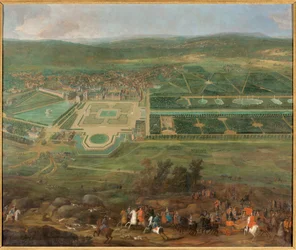 Uitzicht op het kasteel van Fontainebleau