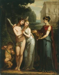 Onschuld verkiest liefde boven rijkdom, c.1804 (olieverf op paneel)