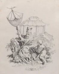 Water, uit De Vier Elementen, 1738-49
