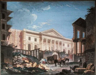 Bouw van de Academie de Chirurgie, Parijs, ca. 1780-89