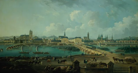 Panoramisch Uitzicht op Tours, 1787