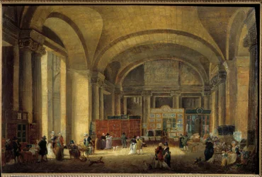 Raam van de oostkust van het Louvre: drukkerijen