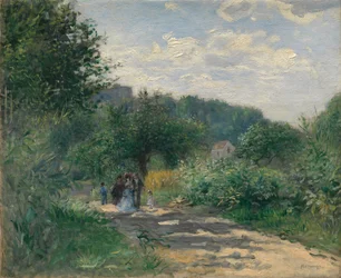 Een weg in Louveciennes