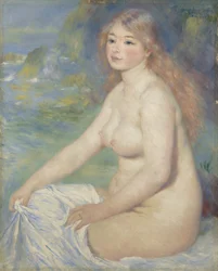 Blonde baadster, 1881