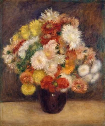 Boeket chrysanten, 1881