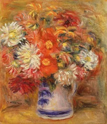 Chrysanten in een vaas
