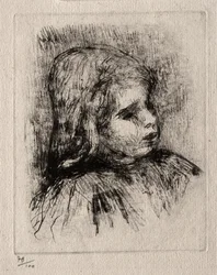 Claude Renoir, driekwart naar rechts