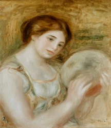 Vrouw met tamboerijn