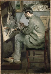 Frederic Bazille schilderij De reiger (olieverf op doek)